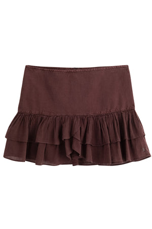 
                  
                    Load image into Gallery viewer, Dark plum Isla layared skirt
                  
                