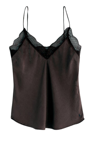 
                  
                    Load image into Gallery viewer, Chocolate Harper Silk Camisole
                  
                