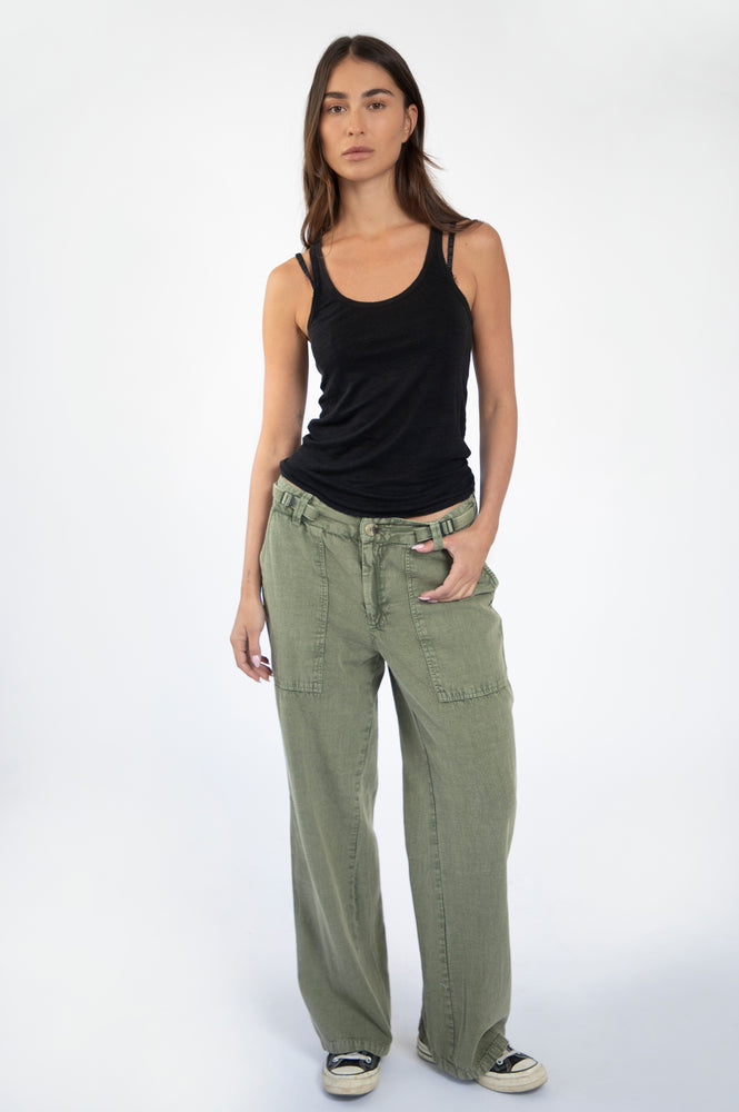 
                  
                    Load image into Gallery viewer, Black grandpa&amp;#39;s linen tank
                  
                