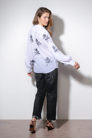 
                  
                    Load image into Gallery viewer, Black Rice Embroidery Blouse
                  
                