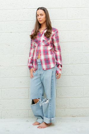 
                  
                    Load image into Gallery viewer, Dakota Checkered  Charm Snap-Down Shirt
                  
                