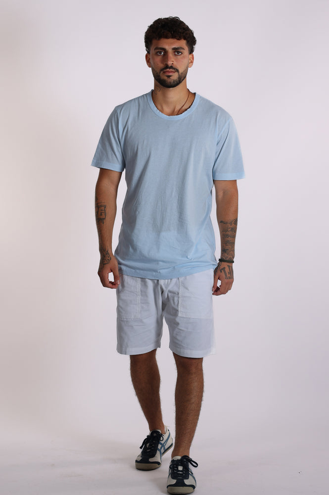 
                  
                    Load image into Gallery viewer, Baby blue classic extra light crew tee
                  
                