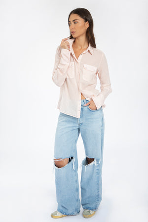 
                  
                    Load image into Gallery viewer, Pink  classic gauze shirt
                  
                