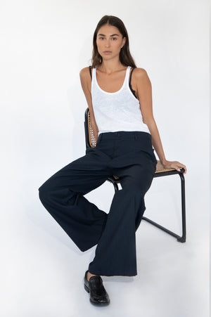 
                  
                    Load image into Gallery viewer, Black pinstripe pants
                  
                