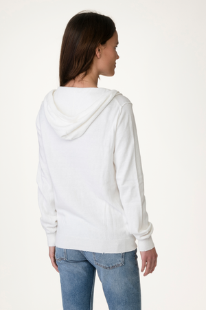 
                  
                    Load image into Gallery viewer, White Sweater Knit Hoody
                  
                