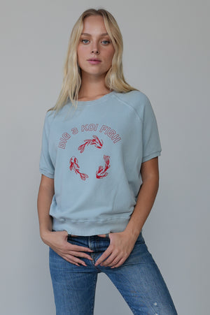 
                  
                    Load image into Gallery viewer, Koi Fish Soft Short Sweatshirt
                  
                