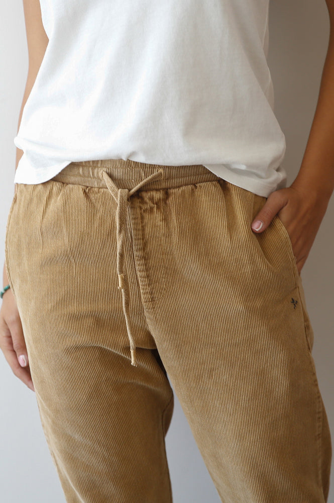 
                  
                    Load image into Gallery viewer, Coco Elastic Ribbed Corduroy Pants
                  
                