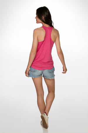 
                  
                    Load image into Gallery viewer, Pink Linen Racer Tank
                  
                