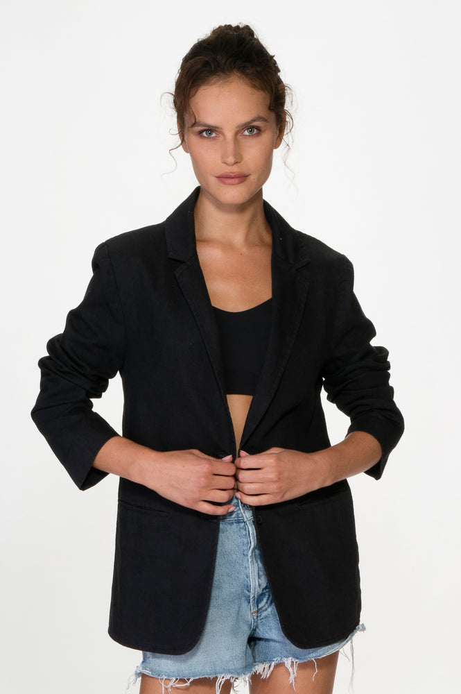 
                  
                    Load image into Gallery viewer, Black Oversized Tailored jacket
                  
                