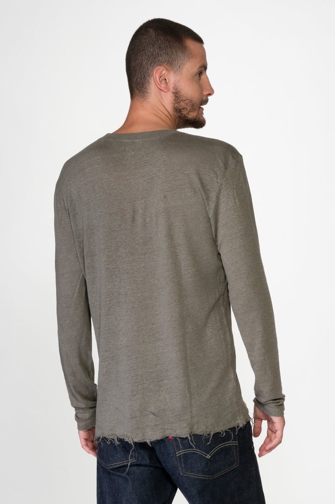 
                  
                    Load image into Gallery viewer, Grey Men&amp;#39;s Linen Long Shirt
                  
                