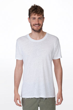 
                  
                    Load image into Gallery viewer, White Men&amp;#39;s Linen Shirt
                  
                