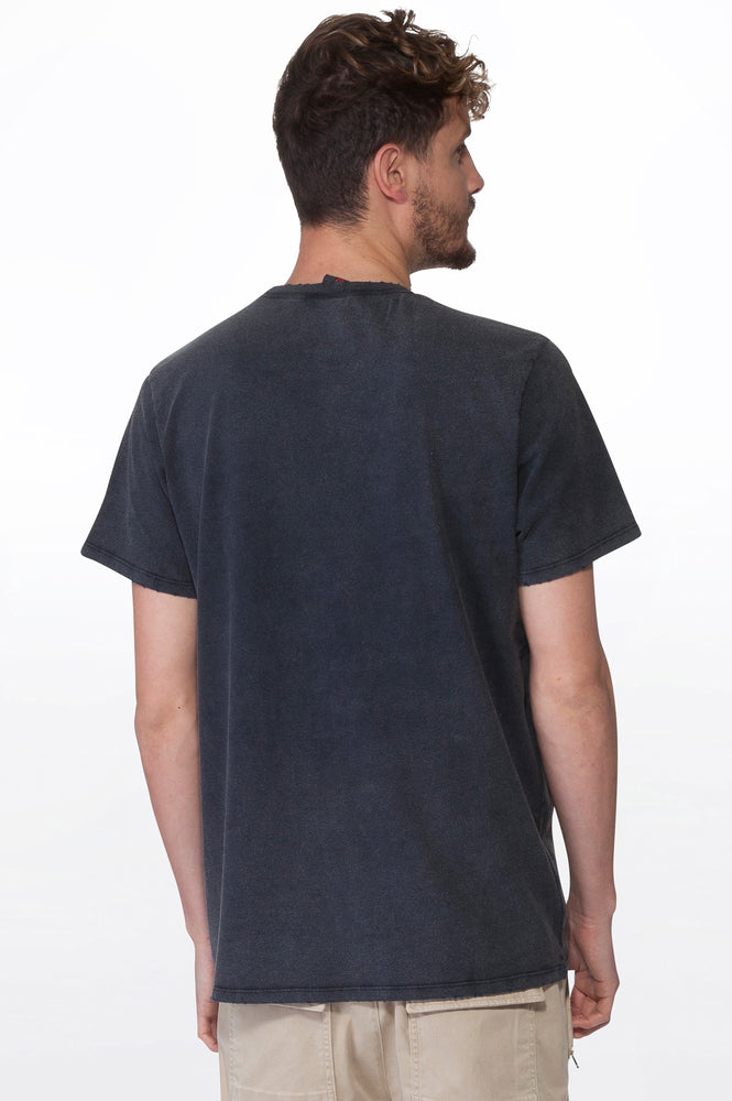 
                  
                    Load image into Gallery viewer, Black Men&amp;#39;s Washed Crew Tee
                  
                