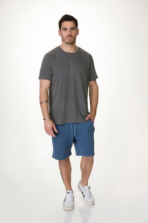 
                  
                    Load image into Gallery viewer, Black Men&amp;#39;s Washed Crew Tee
                  
                