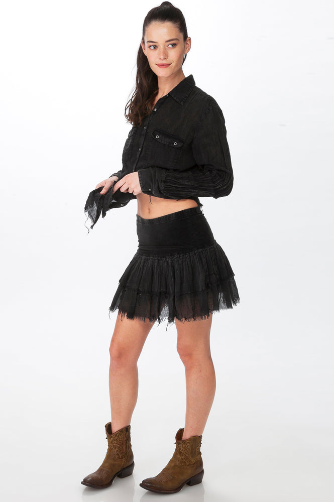 Black Layered Skirt