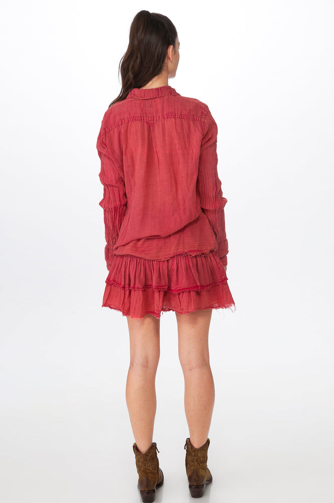 
                  
                    Load image into Gallery viewer, Red Classic Gauze Shirt
                  
                
