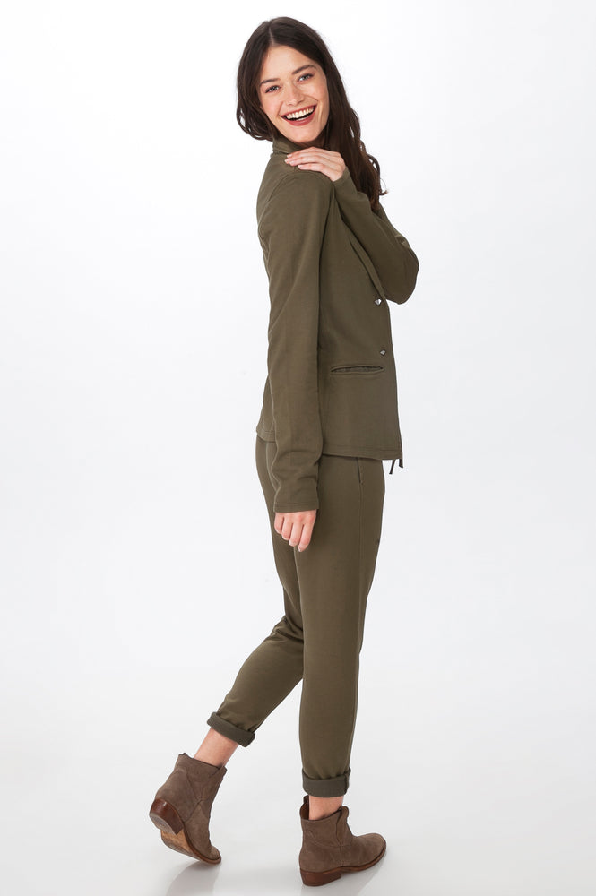 
                  
                    Load image into Gallery viewer, Olive Knit Chinos
                  
                